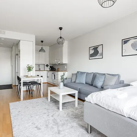 Floor 1br In Tampella With Free Parking, Sauna & Balcony