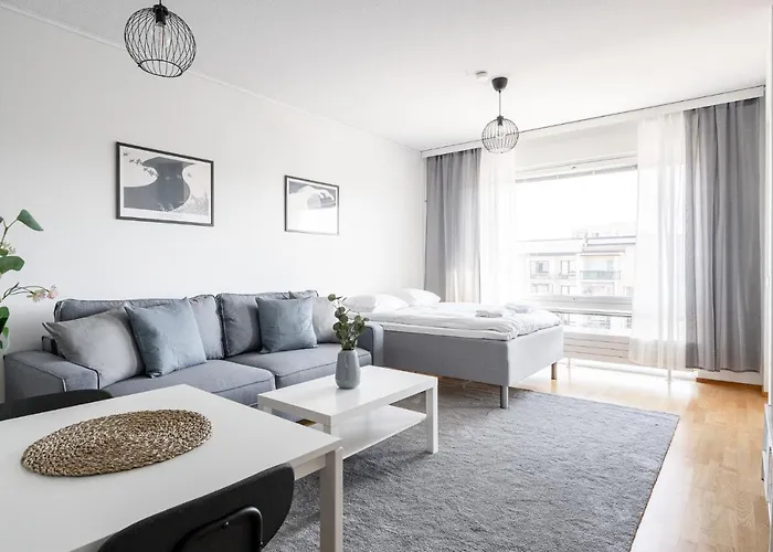 Floor 1br In Tampella With Free Parking, Sauna & Balcony Tampere