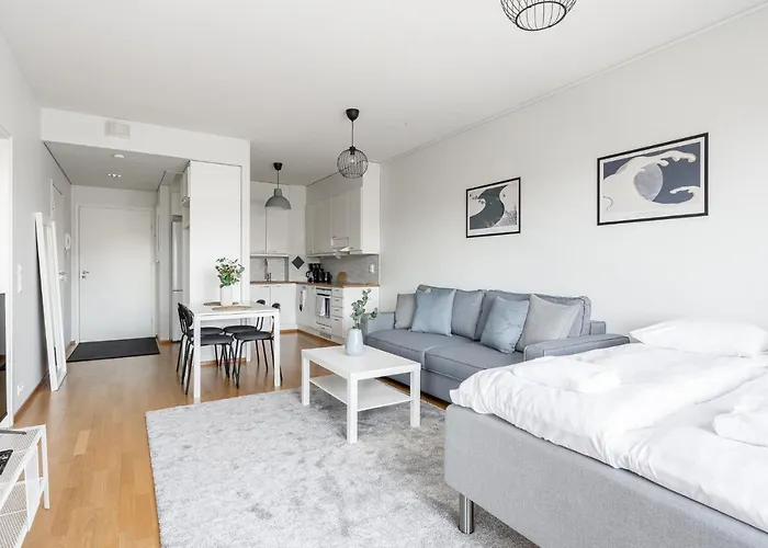 Floor 1br In Tampella With Free Parking, Sauna & Balcony