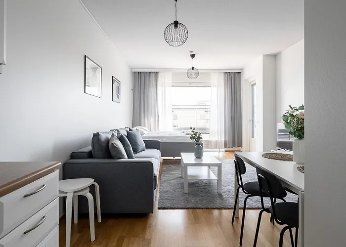 Apartamento Floor 1br In Tampella With Free Parking, Sauna & Balcony *